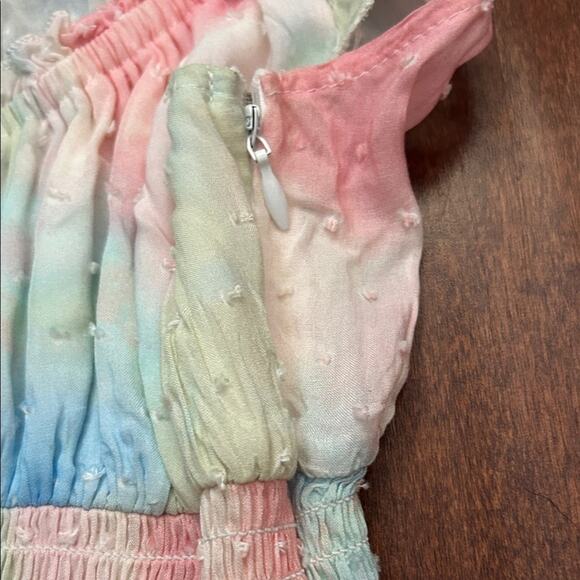 Isabelle’s Cabinet Naomi Pastel Tie Dye Romper, Size Small - Picture 9 of 15